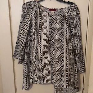 Split open back blouse